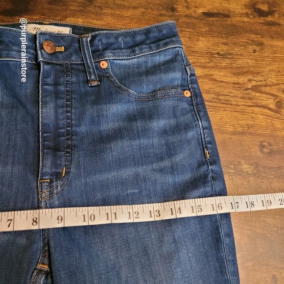 Madewell Jeans Size 27 Skinny Curvy High Rise Tummy Control Sussex Wash MB354 - Picture 9 of 13